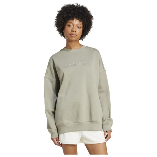 Adidas Γυναικείο φούτερ Essentials Linear Oversized Crew Sweatshirt